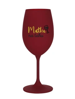 MATKA NA TAHU - bordó sklenice na víno 350 ml