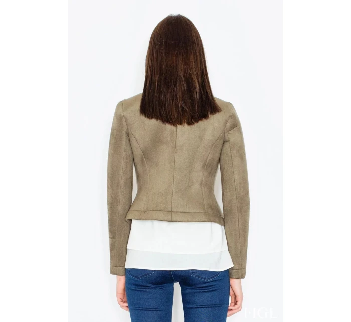 Dámské sako model 21101167 olivové - Figl Dámské sako model 21101167 olivové - Figl