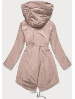 Jednoduchá béžová dámská bunda se kapsami model 18378960 - Miss TiTi