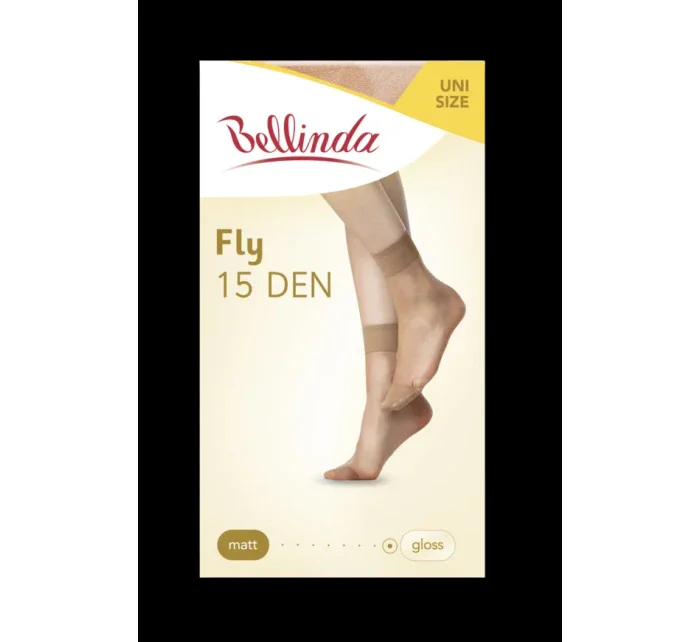 Dámske silonkové ponožky FLY SOCKS 15 DEN - Bellinda - almond Dámske silonkové ponožky FLY SOCKS 15 DEN - Bellinda - almond