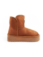 D.Franklin dámske snehové topánky zimné módne kožušinové zateplené topánky hnedé dámske