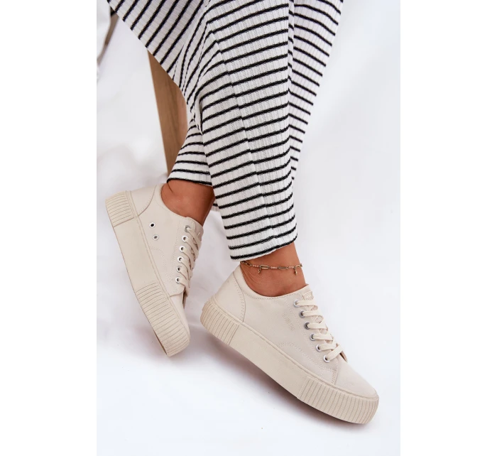 Dámské Textilní Tenisky Big Star model 21693225 Béžové - Big Star Shoes