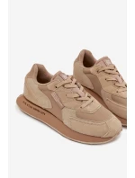 Kožené Sneakersy Pánské Big Star model 21706034 HiPoly System Béžové - Big Star Shoes