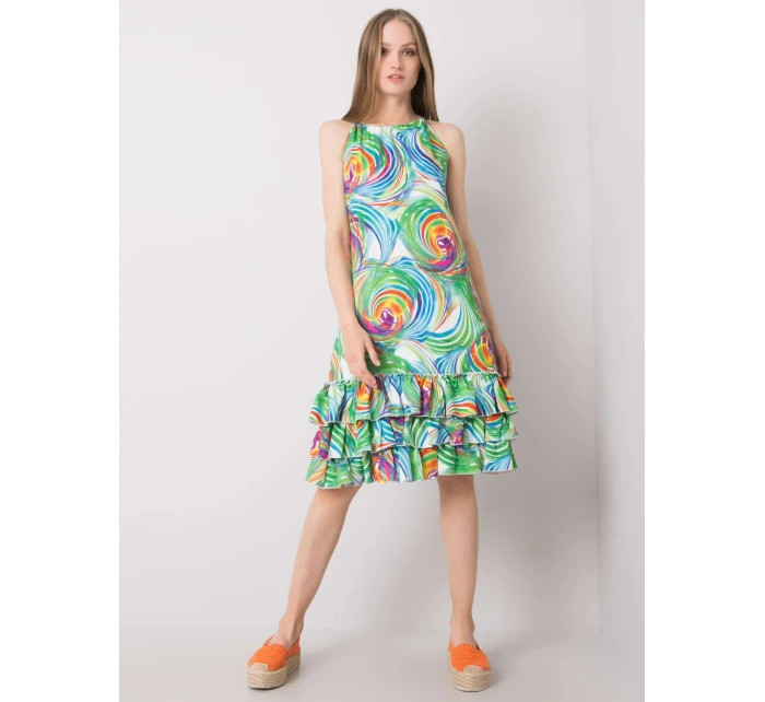 Šaty CHA SK 0852.89P biela zelená