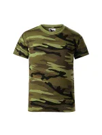 Maskáčové tričko maskáčová zelená