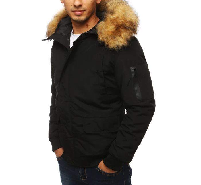 Pánska zimná bunda čierna FashionStreet TX3940