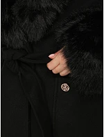 Płaszcz damski z odpinanym  czarny model 22404894 - FashionStreet