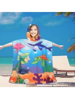 PončoBavlnené svetové detské plážové pončo s kapucňou 60x60 PončoBavlnené svetové detské plážové pončo s kapucňou 60x60