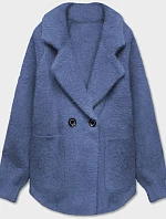 Krátky tmavomodrý prehoz z alpaky (CJ65)