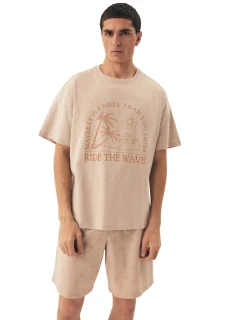 Pánske pyžamo 42604 Sand - HENDERSON