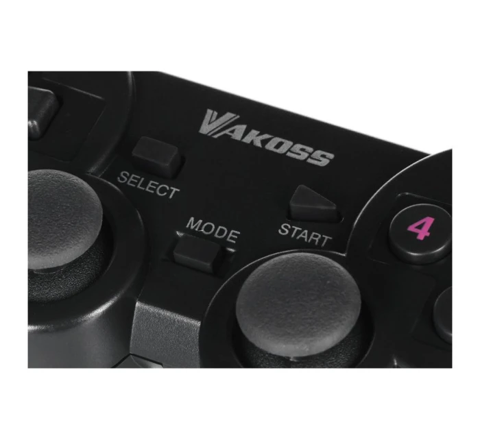 VAKOSS BEZDRÔTOVÝ USB GAMEPAD S DVOJITÝM NÁRAZOM, PC/PS3, DIGITÁLNY A ANALÓGOVÝ REŽIM, GP-4705BK ČIERNY VAKOSS BEZDRÔTOVÝ USB GAMEPAD S DVOJITÝM NÁRAZOM, PC/PS3, DIGITÁLNY A ANALÓGOVÝ REŽIM, GP-4705BK ČIERNY