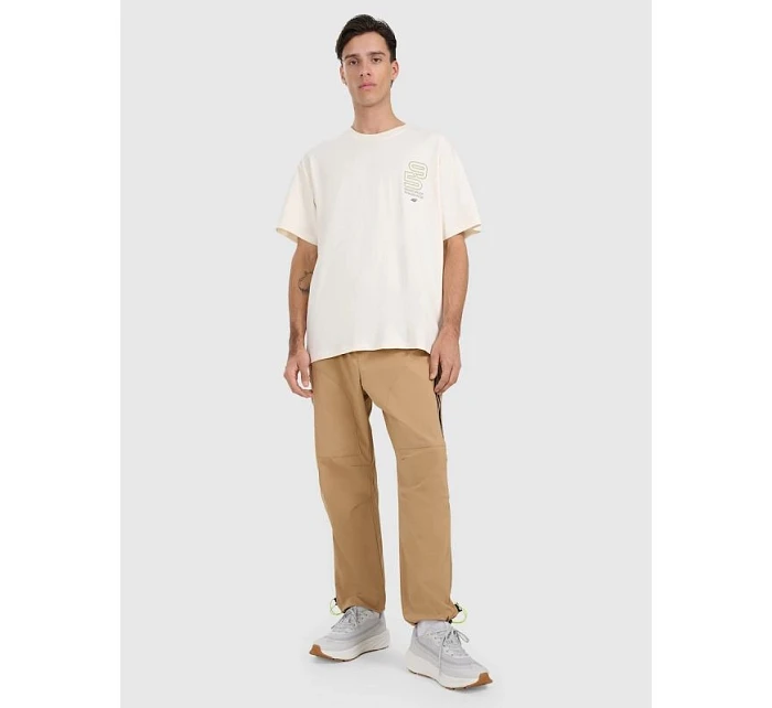 Pánske tričko oversize s potlačou 4F 4FRAW25TTSHM3220-11S