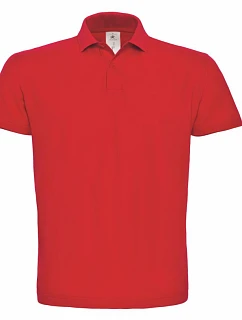 B&C ID.001 Polo s piké vzorom 01.ID01 červená