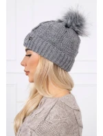 Čiapka K168 tmavo šedá Čiapka K168 tmavo šedá