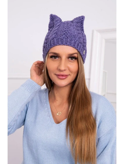 fleecová čepice světle fialová model 18750953 - K-Fashion fleecová čepice světle fialová model 18750953 - K-Fashion