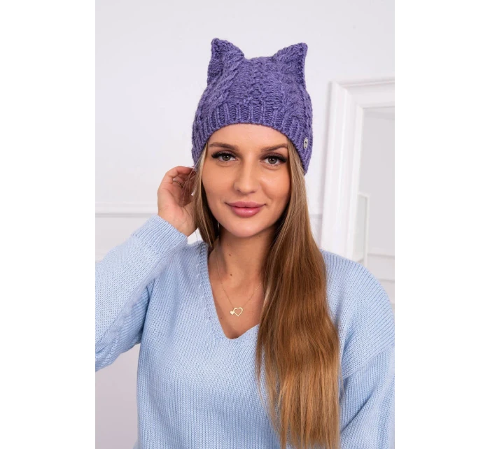 fleecová čepice světle fialová model 18750953 - K-Fashion fleecová čepice světle fialová model 18750953 - K-Fashion