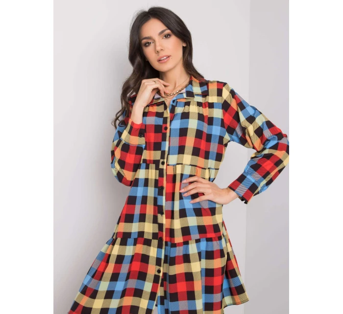 Sukienka DHJ SK model 19373340 czarno czerwony - FPrice