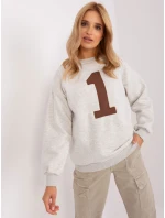 Mikina EM BL 617 9.11X svetlo šedá