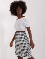 Sukienka LK SK model 18729876 biało czarny - FPrice
