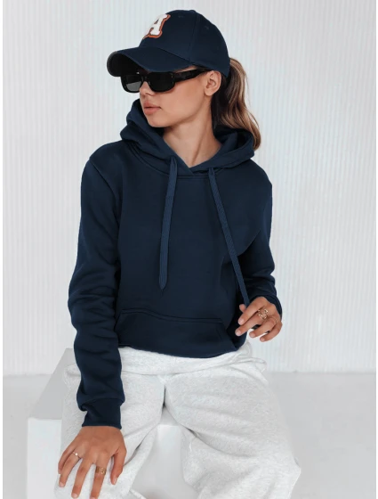 Dámská mikina s kapucí BASIC navy blue model 21962507 - FashionStreet