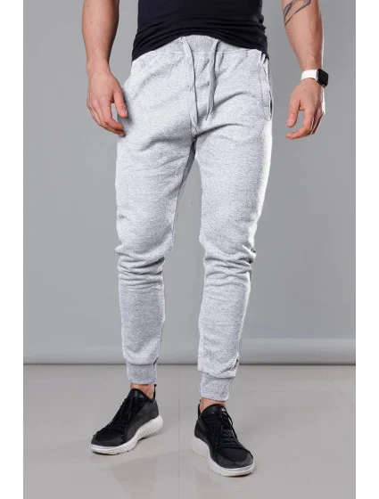 Světle šedé pánské teplákové kalhoty model 18347793 - J.STYLE