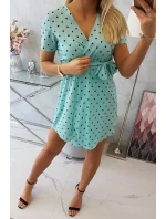 Mätové bodkované šaty