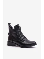 Nízké boty s podšívkou na zip s ozdobou černé model 21672290 - Boto Nízké boty s podšívkou na zip s ozdobou černé model 21672290 - Boto