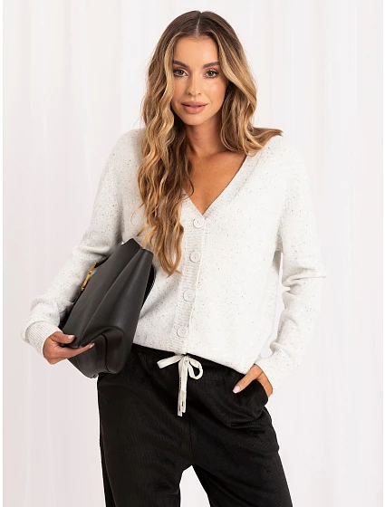 Sweter PM SW PM model 22363286 jasny szary - FPrice Sweter PM SW PM model 22363286 jasny szary - FPrice