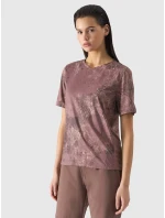 Dámske rýchloschnúce cyklistické tričko 4F - ružové