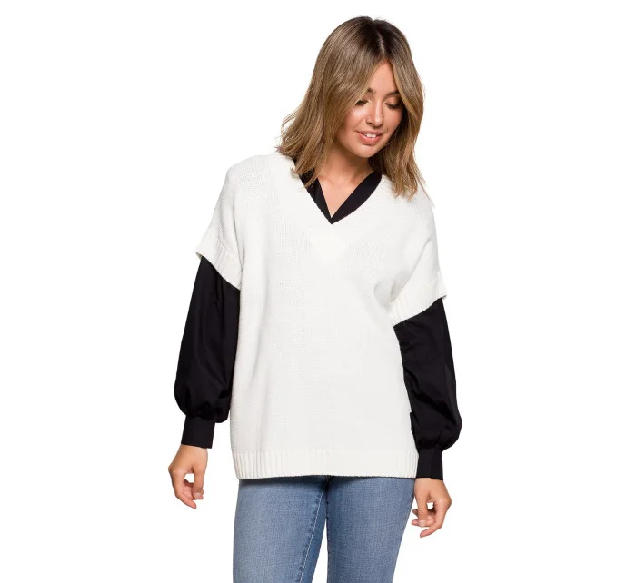 Dámska vesta BK076 ecru - BEwear