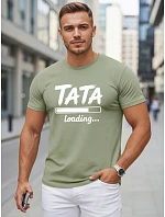 Koszulka męska z nadrukiem na bawełniana zielona model 22217812 - FashionStreet Koszulka męska z nadrukiem na bawełniana zielona model 22217812 - FashionStreet