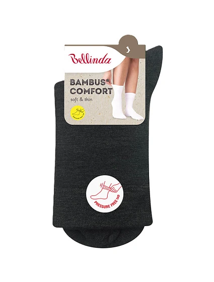 Dámské bambusové ponožky BAMBUS model 15437064 COMFORT SOCKS  černá - Bellinda