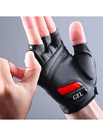 Cyklistické rukavice Rockbros S143-BK L s gélovými vankúšikmi - čierne