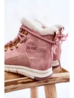 Detské zateplené topánky so zipsom Big Star KK374177 Pink