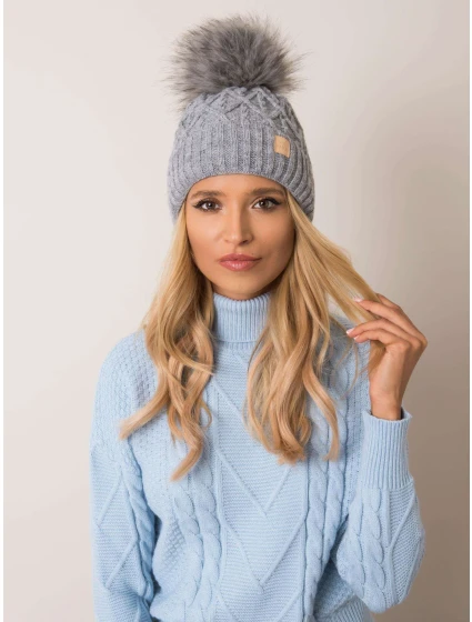 Dámská čepice JK CZ model 14838399 šedá - FPrice