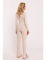 Žebrovaný top s dlouhými rukávy model 20515091 - Moe Žebrovaný top s dlouhými rukávy model 20515091 - Moe