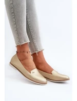 Dámske ploché mokasíny Gold Enzla Dámske ploché mokasíny Gold Enzla