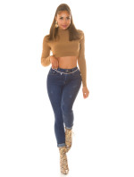 Sexy Highwaist Push-Up Skinny Jeans "Used Look"