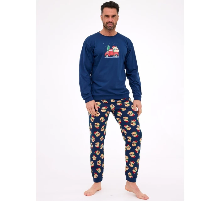Cornette pyžamo 115/290 Teddy 2 dĺžka/r Vianoce S-2XL pánske