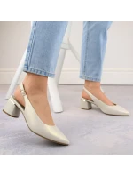 Sergio Leone W SK439B perlové elegantné plné sandále