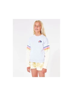 RIP CURL Surf Revival Crew Sweatshirt - Dievča - svetlo šedá