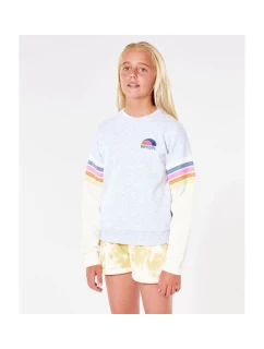 RIP CURL Surf Revival Crew Sweatshirt - Dievča - svetlo šedá