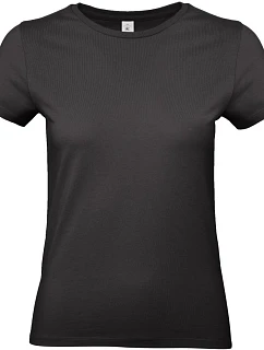 B&C #E190 /women Dámské tričko z těžké bavlny 01.004T black