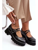 Damskie Półbuty Na Niskim Obcasie Czarne Saviwa Damskie Półbuty Na Niskim Obcasie Czarne Saviwa