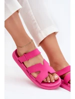 Dámské Gumové Pantofle S Páskem Fuchsie model 21702989 - Boto Dámské Gumové Pantofle S Páskem Fuchsie model 21702989 - Boto