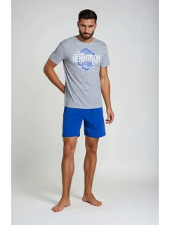 Pyžamo Lars 38869-90X Šedomodrá - Henderson