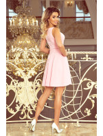 Společenské šaty s sukní krátké růžové Růžová / XL model 15043352 - Morimia