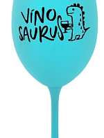 VÍNOSAURUS - tyrkysový pohár na víno 350 ml