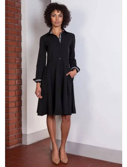 Dámske šaty Suk151 čierna - Lanti Dámske šaty Suk151 čierna - Lanti