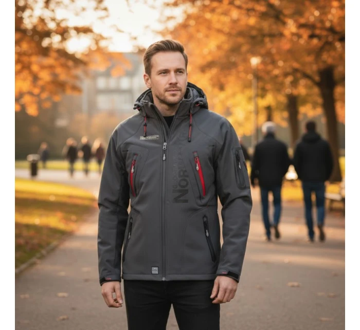 Geographical Norway Techno DB MEN 056 WU1060H/GN-DARK GREY softshellová bunda Geographical Norway Techno DB MEN 056 WU1060H/GN-DARK GREY softshellová bunda